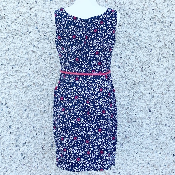 London Times Belted Dress with Pockets - Picture 2 of 5